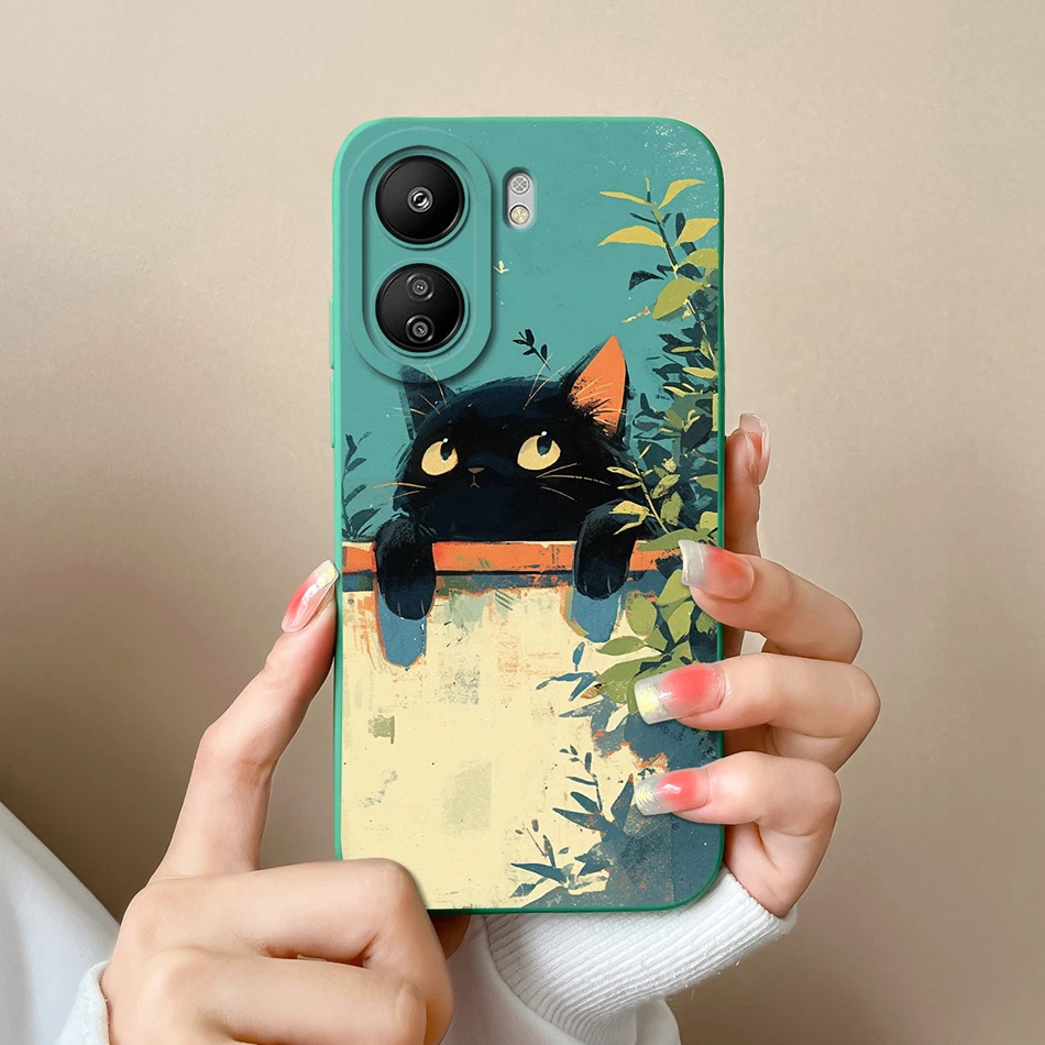 Floral Print Full Protection Soft Silicone Phone Case