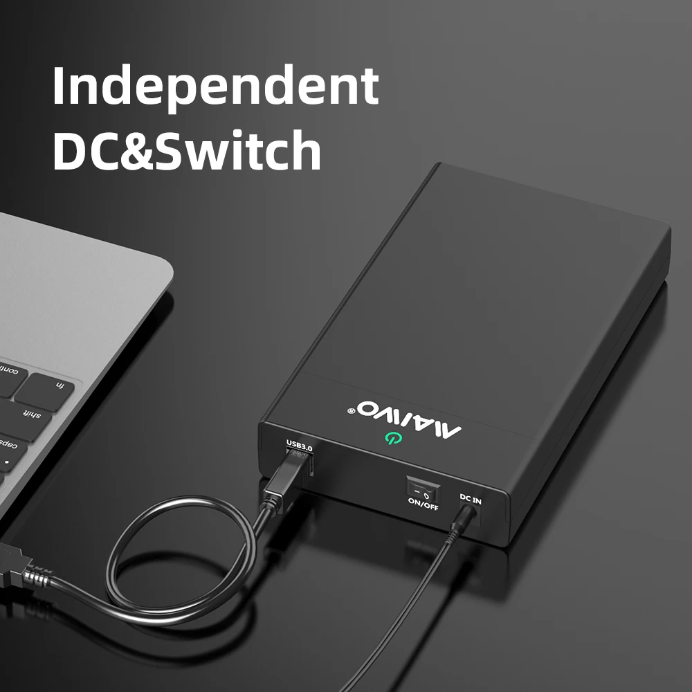 MAIWO HDD 케이스 SATA-USB 3.0 어댑터 외장 하드 드라이브 인클로저, 2.5 3.5 SSD 디스크 HDD 케이스, PC 노트북용 SSD 박스, 3.5 인치