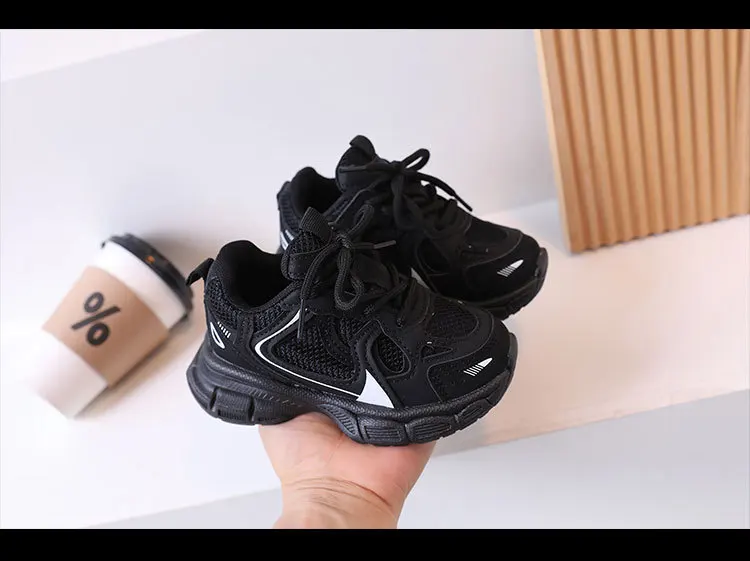 Kids Breathable Mesh Running Shoes - Casual Sneakers for Boys  Girls