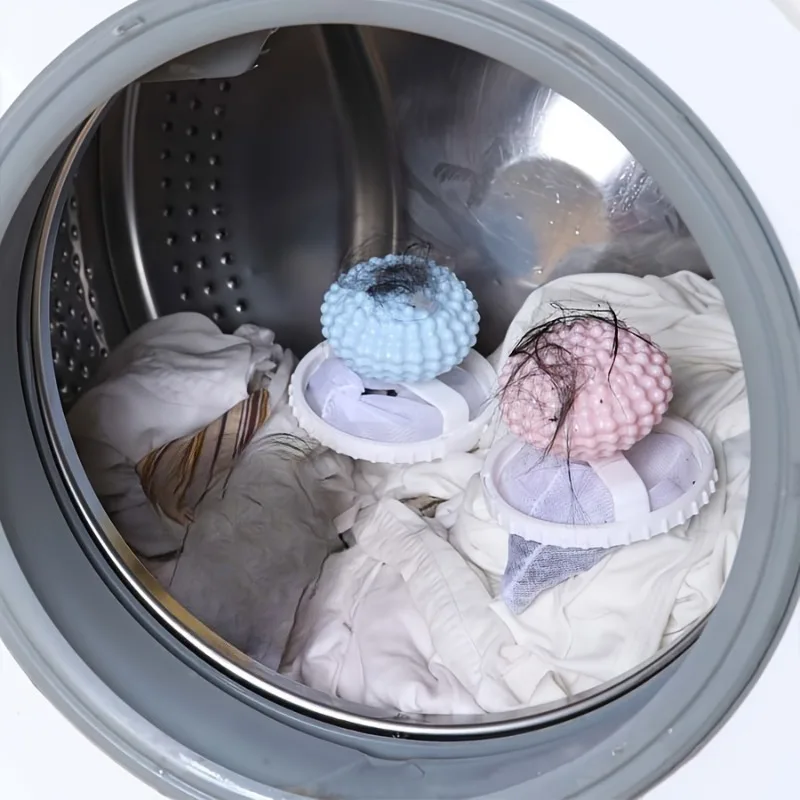 1/2PCS Washing Machine Two-in-one Cleaning Washing Ball Filter Hair Filter Washing Machine Clothes Cleaning Mesh Bag