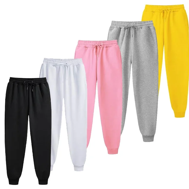 Pantalon de survêtement décontracté pour hommes, pantalon de sport en polaire, unisexe, mode, couleur unie, ample, Streetwear, automne hiver, Jogging, Fitness 1