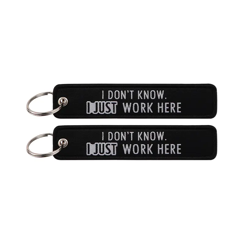 1pcs Computer Pop-up Window Quotes Embroidered Keys Tag Keychains For Motorcycles Backpack Fashion Key Ring Accessories Gifts - Image 70