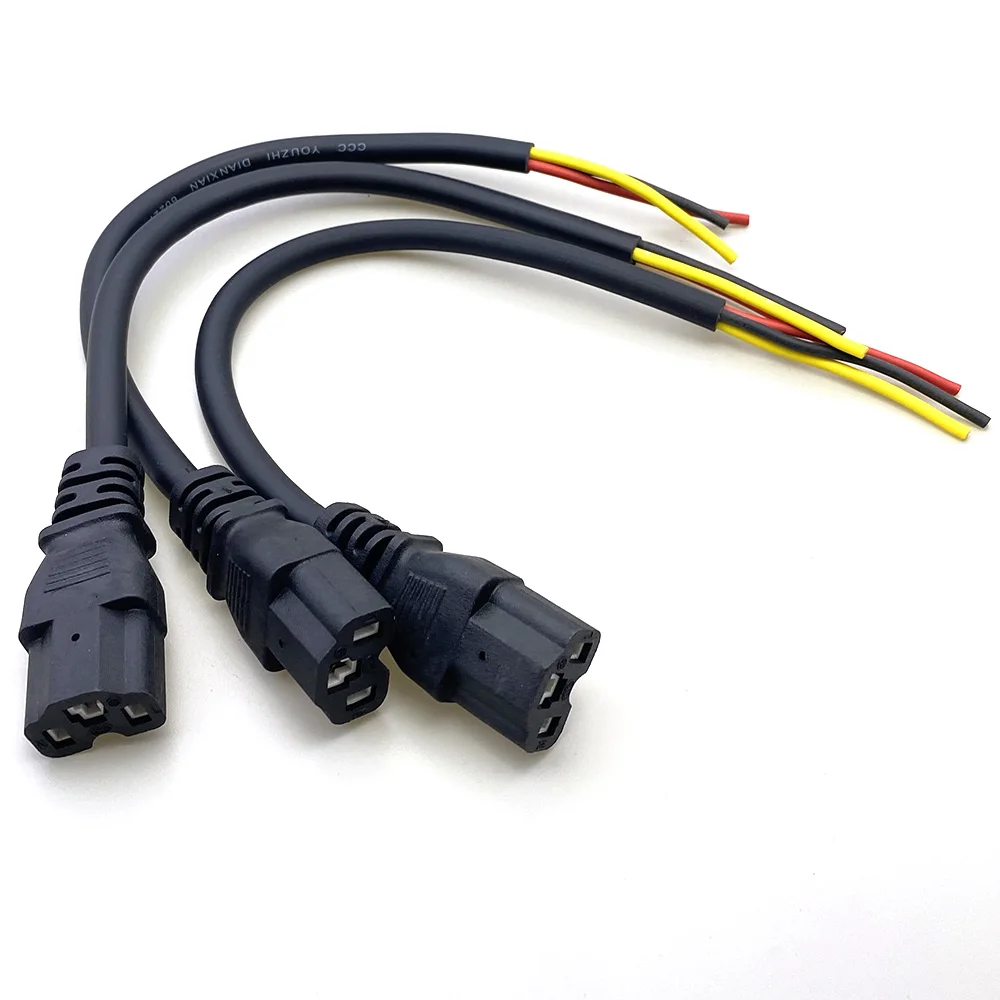 15A Elektrofahrzeug IEC C14 Ladebuchse, 1,5mm² 15AWG 3-Adrig Ladestecker, Lithium-Batterie Ladeschnittstelle – Detail 2