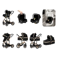 Poussette pour bébé, poussette 3 en 1, poussette pliable, poussette légère, poussette de luxe, poussette haute, poussette pour nouveau-né, landau, poussette avec sac à langer, poussette avec siège auto 2