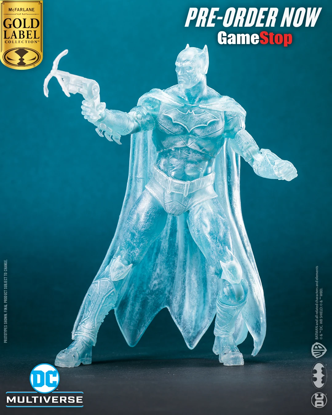 

MacFarlane Toys Batman Frostbite Version Gold Label Limited DC Far Universe 7-inch Mobile Doll Handle