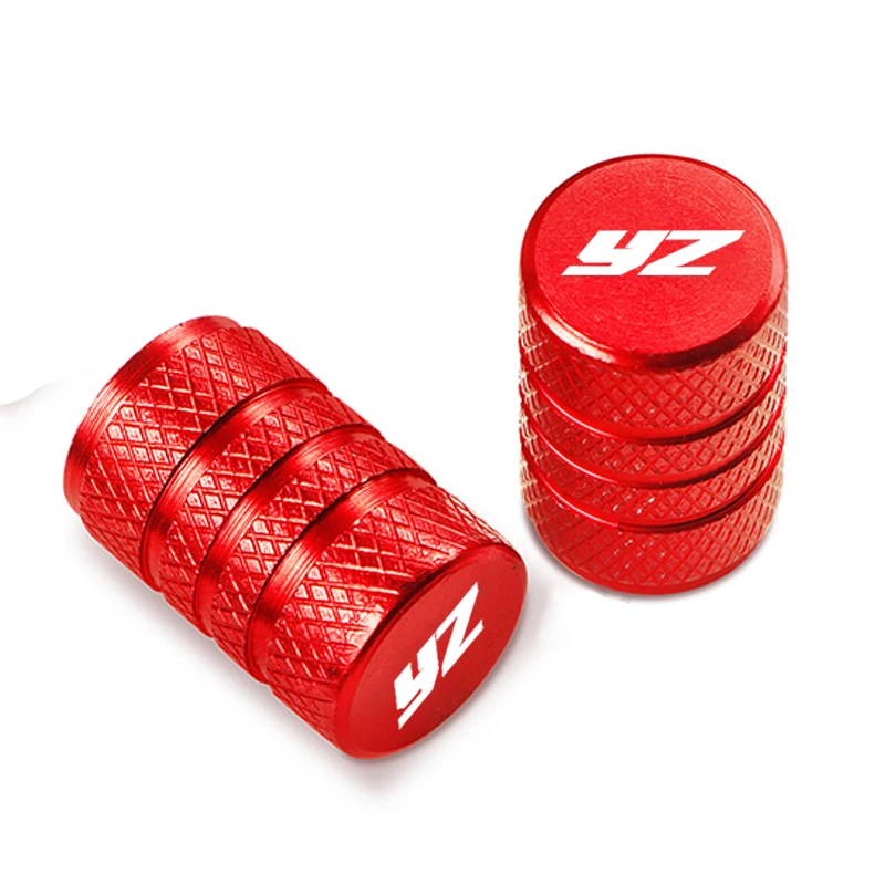 2PCS 알루미늄 오토바이 타이어 밸브 캡 방진 범용 Yamaha YZ 80 85 125 250 426 450 F X FX YZ80 YZ85 YZ125 YZ250