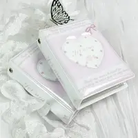 K-Pop Card Holder Mini Album 2.5 * 3.5 Heart-Shaped Hollow Cover Loose Leaf Folder, 56 * 87mm-63 * 88mm Card Specific Card Book 2
