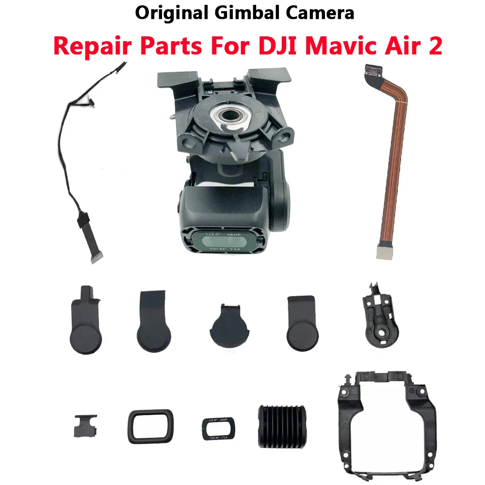 Original Gimbal Motor For DJI Mavic Air 2 Camera Arm Side/Back Cover Cap Set Lens Glass Ring Repair Part Replacement