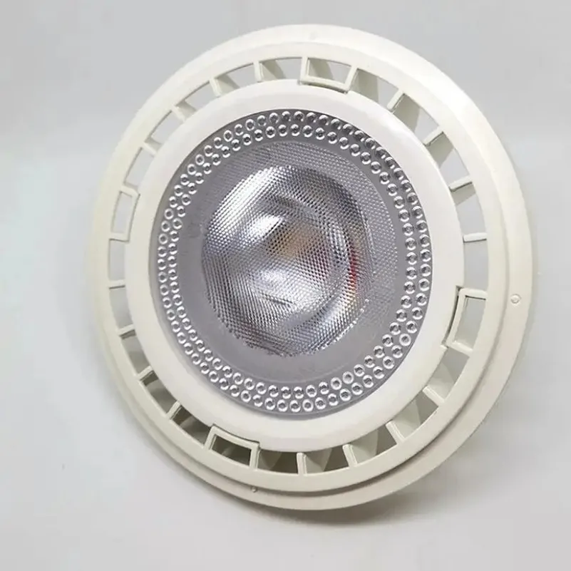 고출력 디밍 가능 LED 스포트라이트, 내장 다운라이트 매립형 천장 실내 조명, 15W, G53 GU10 AR111 ES111 QR111, 2 개