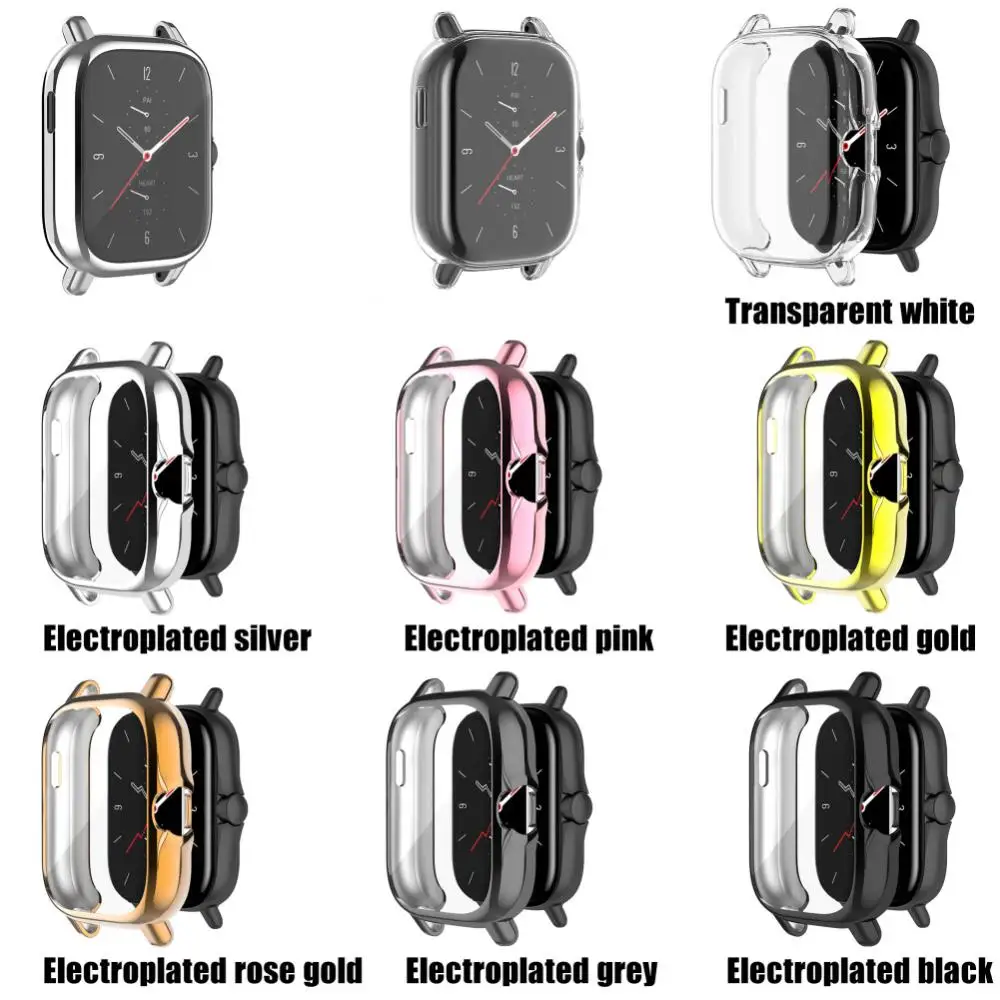 Huami Amazfit GTS 4 3 2 GTS 2e   Ʈ TPU Ŀ, Amazfit Bip S Lite Bip U ü ȭ ð ̽, 1  10 