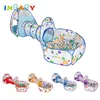Children's Tent Foldable Baby 3In1 Playground Playpen for Children Indoor Balls for Dry Pool with Polyester Tunnel Games for Kid 1