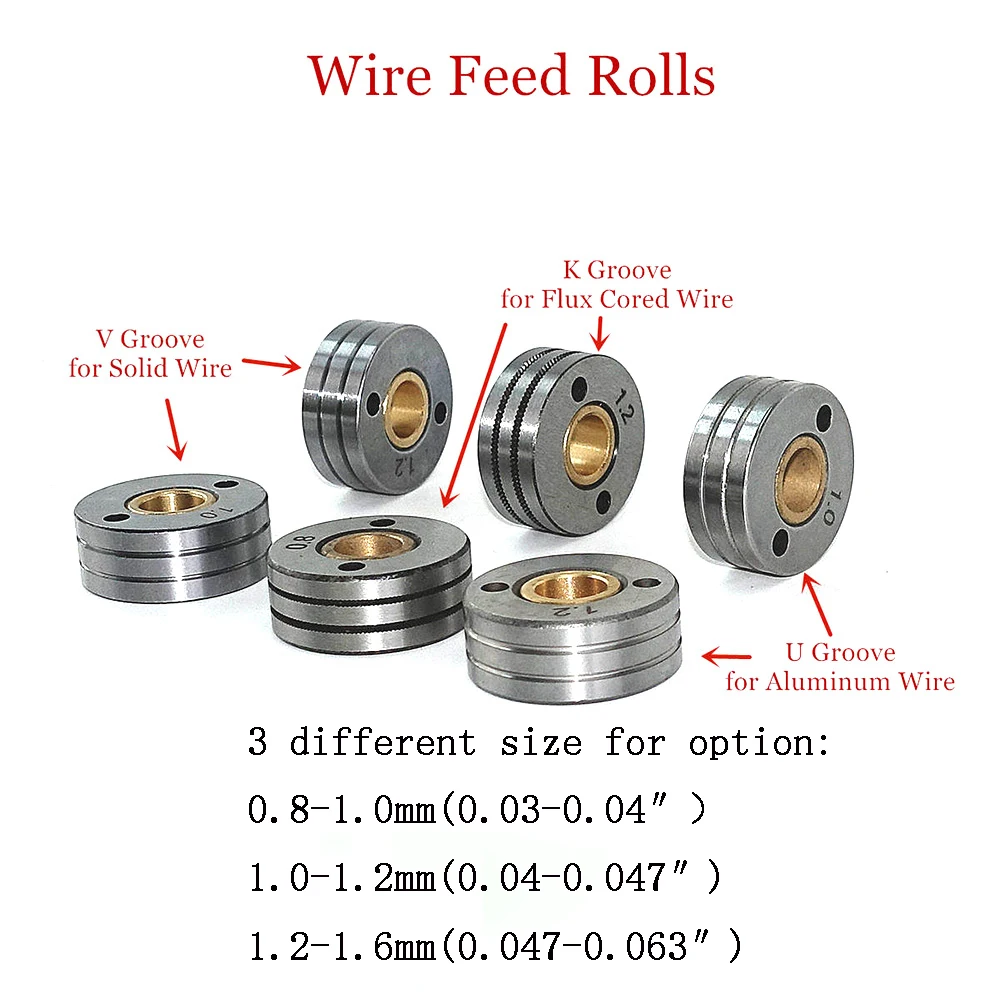 30x10x12mm Roller Wheel for 76ZY-02AV 7ZK-76ZY02AV Mig Wire Feeder Motor Feeding Machine 2pcs