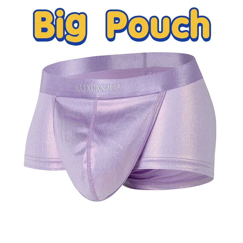 Flash Man Bulge Pouch Breathable Boxers Soft Thin Low Rise Unique Shape Fashion Shorts Lingerie Super Big Panties Underwear New