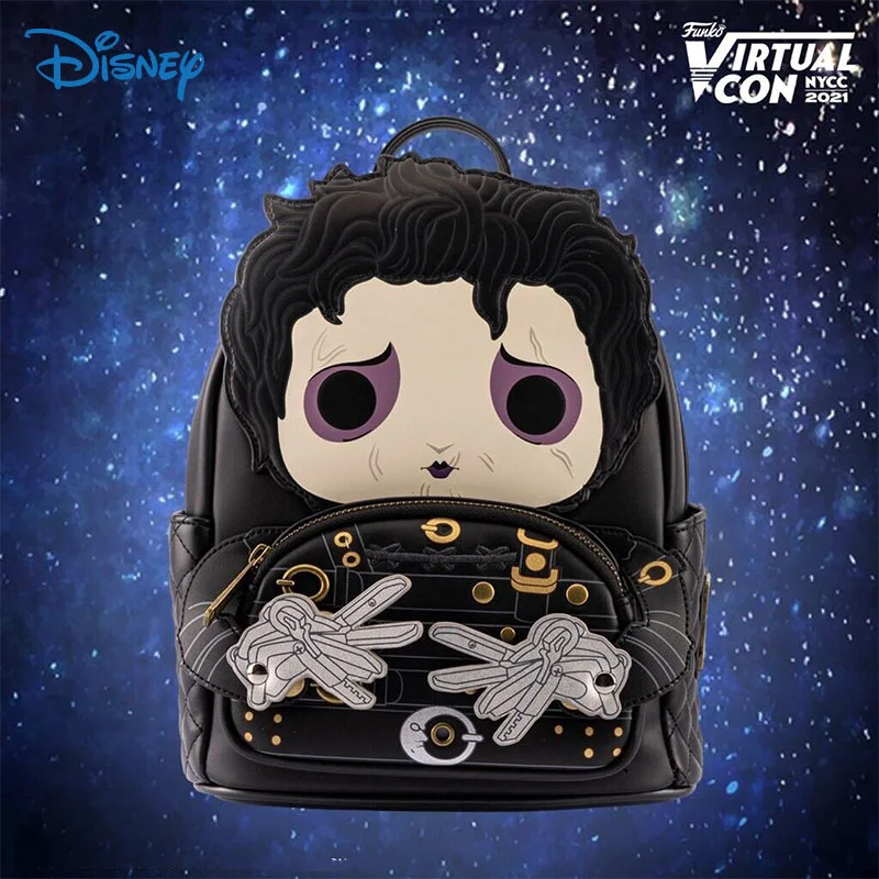 Disney Loungefly Edward Forbici Funko Pop Cosplay Mini Zaino Nycc 2021 Kawaii Halloween Studenti Borsa Da Scuola Regalo Per Bambini