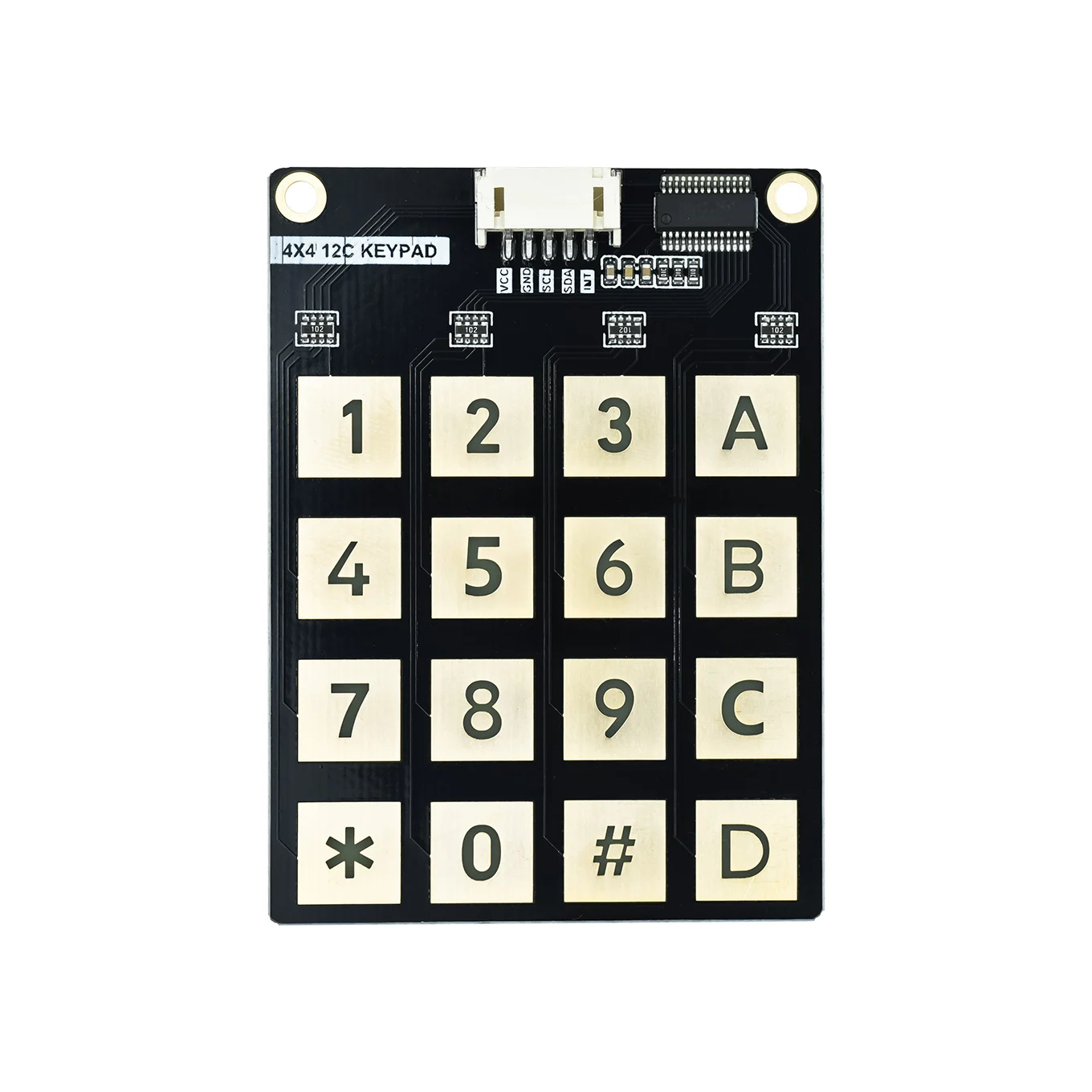 Tastiera a matrice 4X4 con 16 tasti capacitivi, comunicazione I2C con rilevamento del tocco - immagine 5