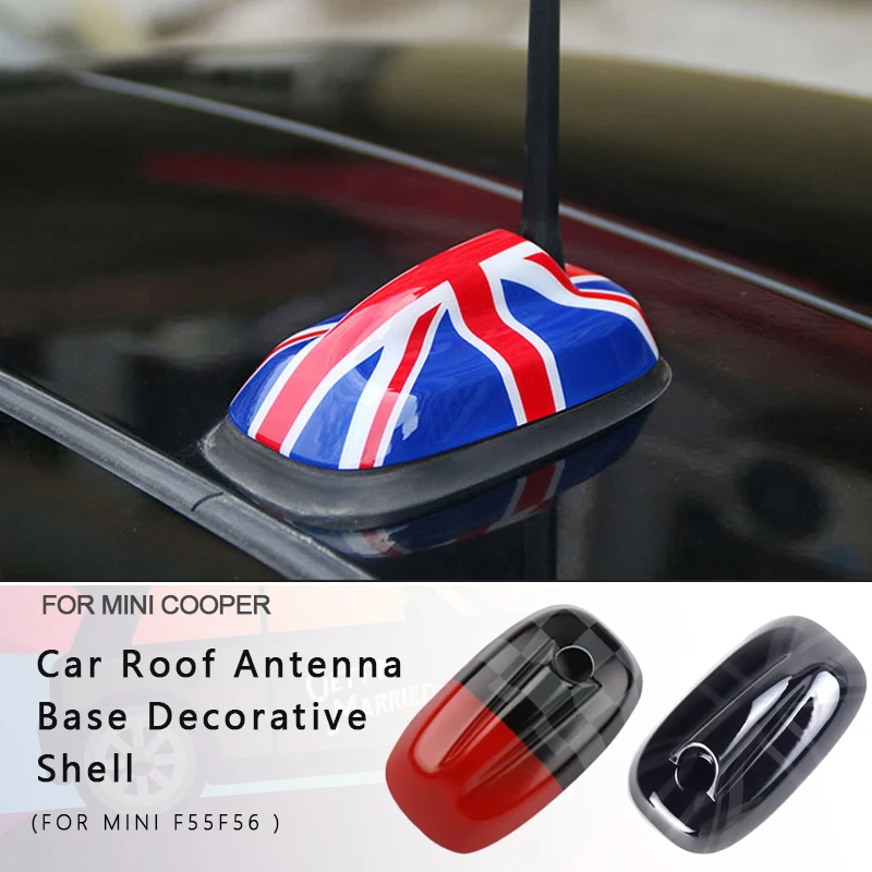 Roof Antenna Base Decorative Shell Sticker For Mini Cooper F55 F56 Car ...