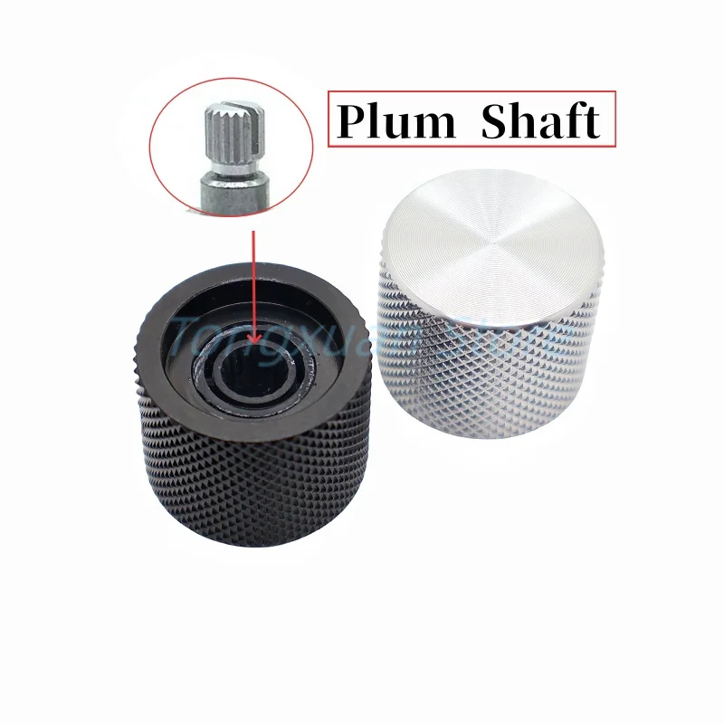 Potentiometer Knob Cap Aluminum Knob 1pc Aluminum Alloy Knob Cap 21.5x17mm Car Volume Navigation Button Volume Potentiometer Switch Amplifier Knob 6mm Plum D Shaft