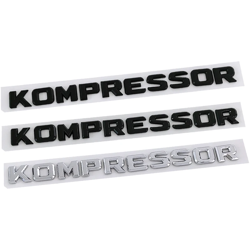 3D Abs Kompressor Logo Lettere Emblema Del Bagagliaio Dell'Auto Per Mercedes Benz C E Slk 230 200 C230 C180 C200 Kompressor Sticker Accessori