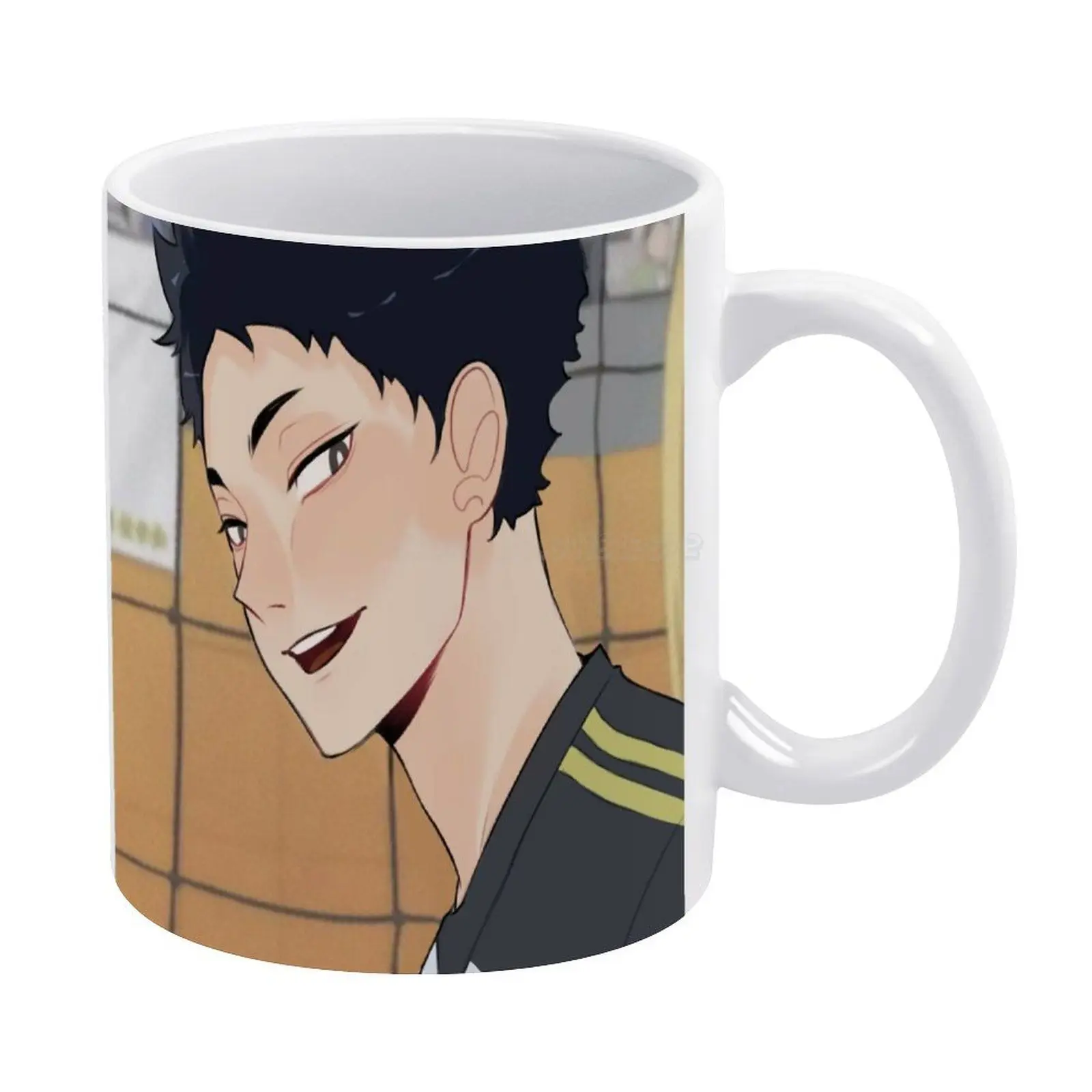 

Haikyuu! Белая кружка Akaashi Keiji винтажная кружка Новинка унисекс кружка Haikyuu Akaashi Keiji волейбол аниме