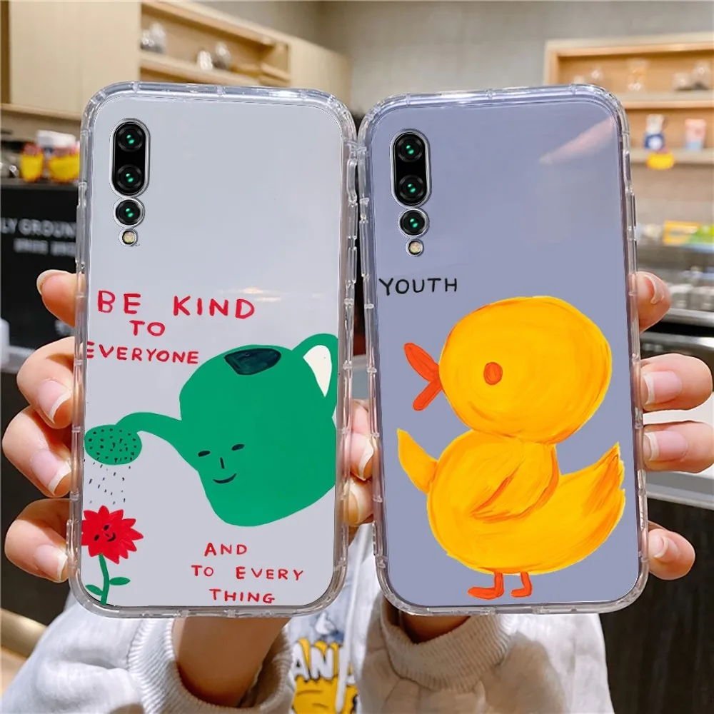Custodia Per Telefono David Shrigley Visual Arts Per Xiaomi 11 Redmi Note 11 5G 8T 9A 9 10T Note8Pro Note9 12 Custodia Trasparente Sultra