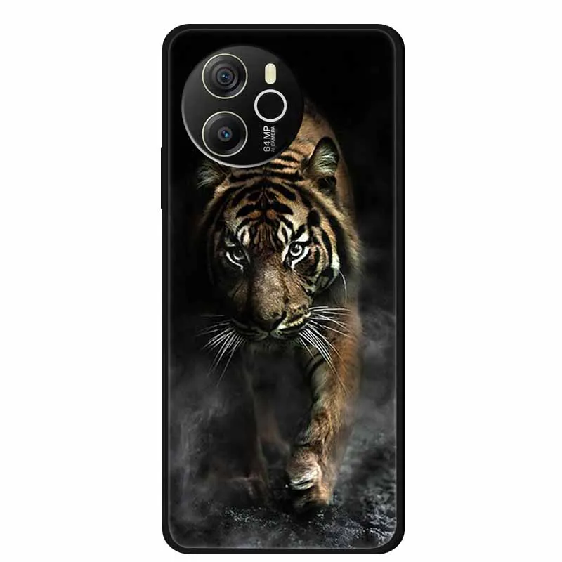 Cartoon Black Silicone Soft TPU Phone Cover - Protective Case