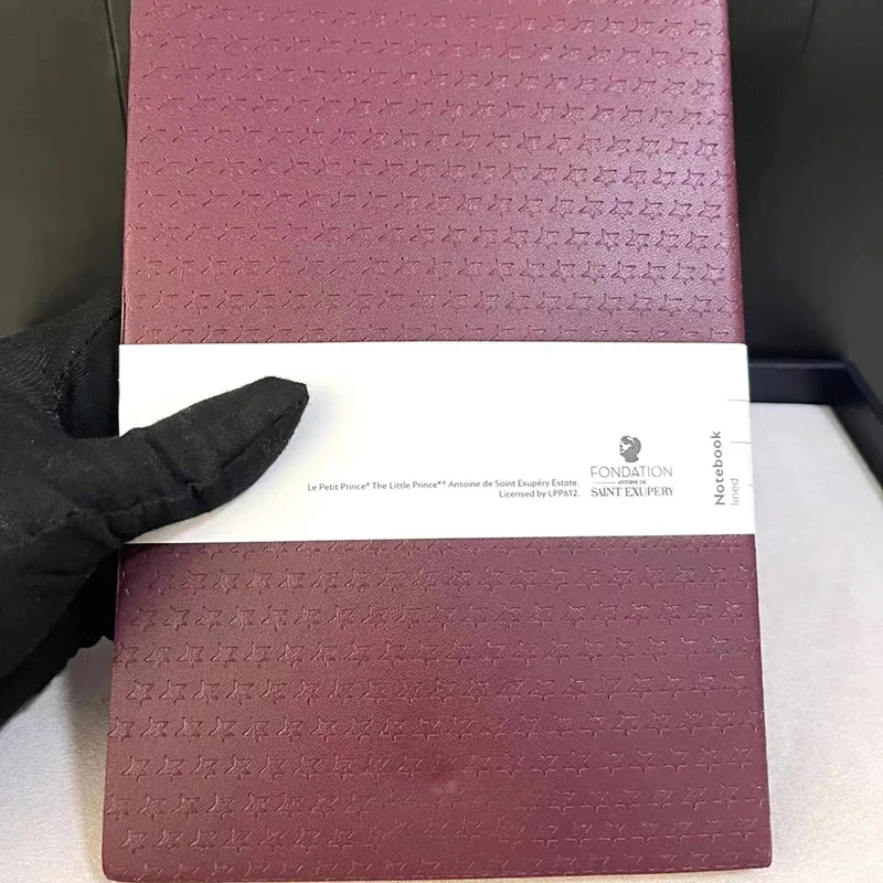 YAMALANG MB B612 146 어린 왕자 메모장, 검정 다크 브라운 노트북 줄 및 공백