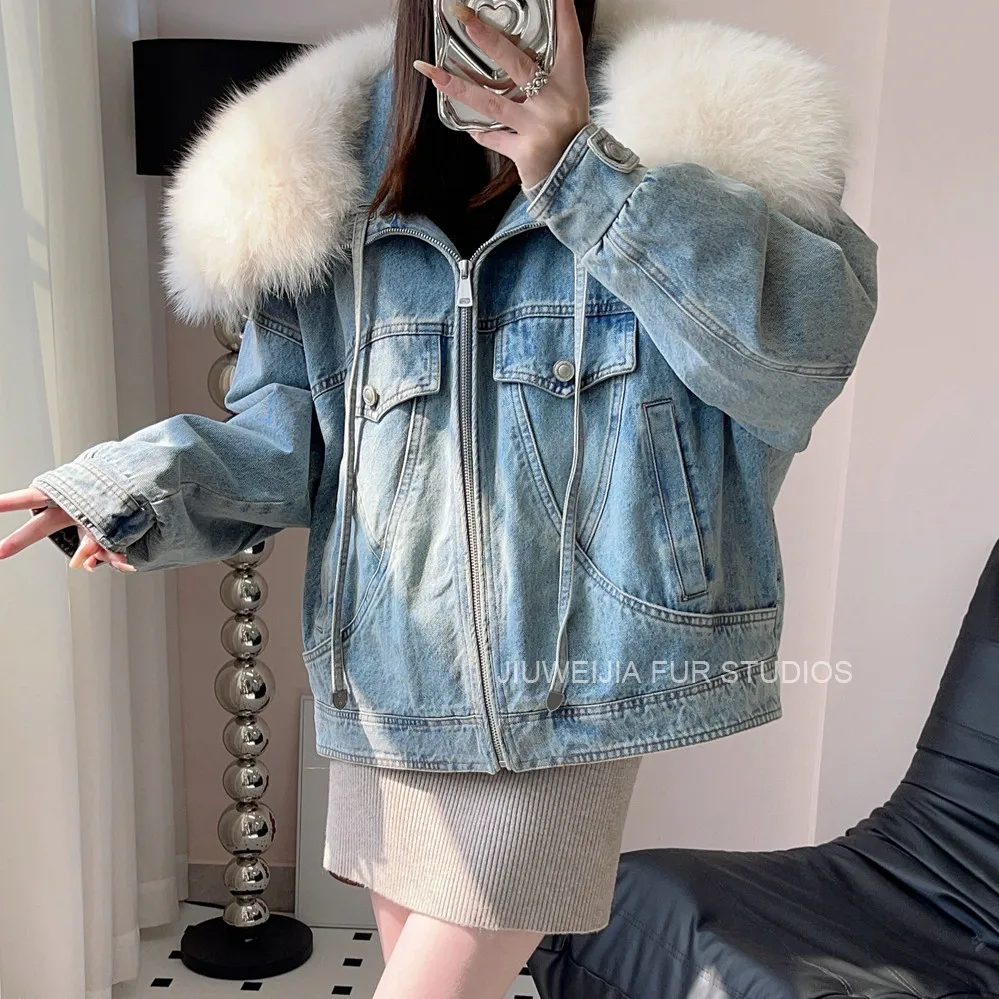 FASHION & CO. Women's White Genuine Denim Sherpa Shearling Faux Fur Lined  Fashionable Winter Warm Fluffy Cropped Top Jeans Jacket (US, Alpha,  X-Small, Regular, Regular) at Amazon Women's Coats Shop