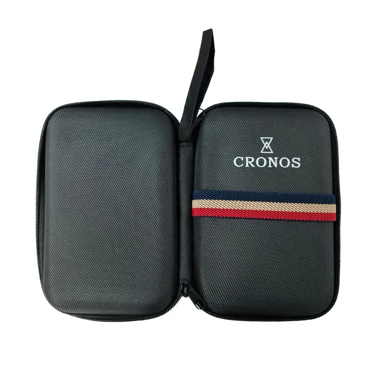Cronos Watch Box EVA Oxford Fabric Storage Bag Zipper Foam Contained Net Lining