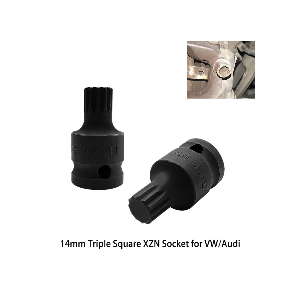 

M14 12pt 1/2inch Tool Triple Square Rear Brake Caliper Socket Fit for VW MKV