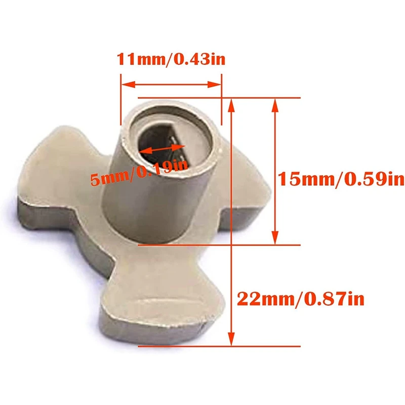 Microwave Turntable Coupler Microwave Oven Turntable Roller Guide Support Glass Tray Drive Coupling Replacement Parts