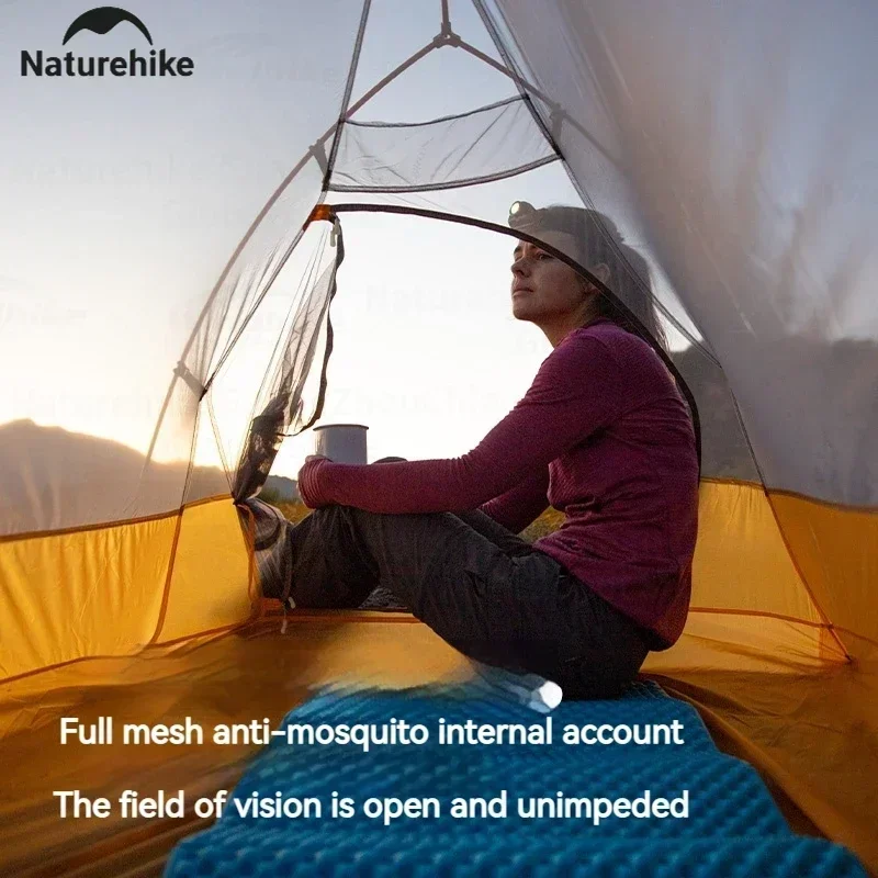 Naturehike Cloud Up 2 Camping Tent 1-2 Person 980g Nylon 10D Silicone Waterproof Portable Hiking Backpacking Tent Ultralight