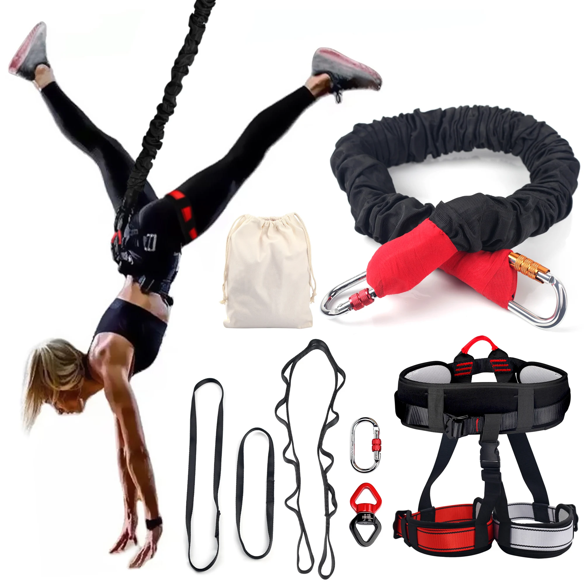 

GYM Yoga Bungee Fitness Set Cord Kit Dance Rope Dance workout Resistance Exercise Latex Tube Equipment Home Training Bands