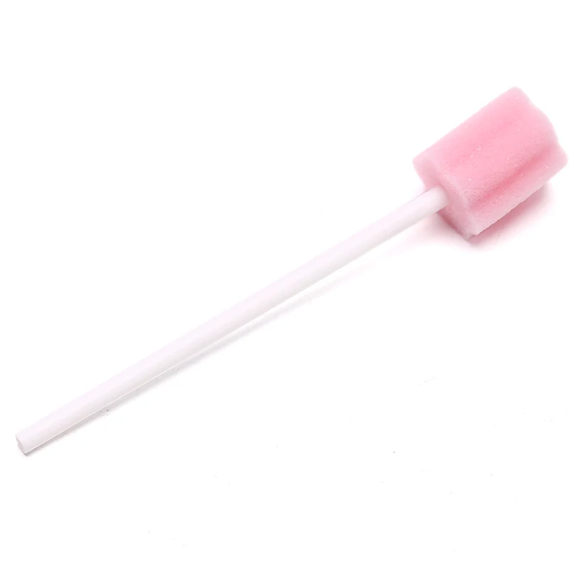 10pcs Disposable Oral Care Sponge Swab Tooth Cleaning Mouth Swabs Foam