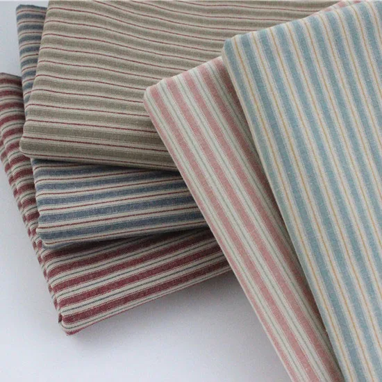 50*70cm DIY Japan Little Cloth group Yarn-dyed fabric,for sewing Handmade Patchwork Quilting , stripe 1 Style/lot