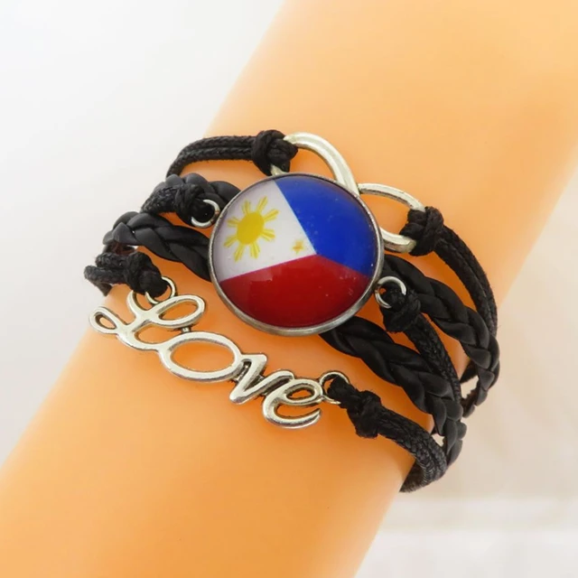 Love Philippines Bracelet Fashion Philippines Men And Women Wrap Bangles Freindship Lovers Gift 5