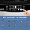 15.6lbs Full-Automatic Washing Machine, Portable Laundry Washer with Drain Pump, 10 Programs 8 Water Levels with LED Display 4