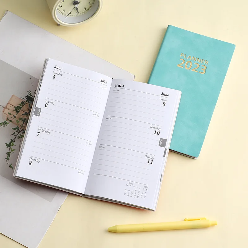 Agenda 2023 Agenda Settimanale 365 Giorni A6 Quaderno In Pelle Piano Giornaliero Planner Agenda Agenda Organizer Cancelleria Materiale Scolastico
