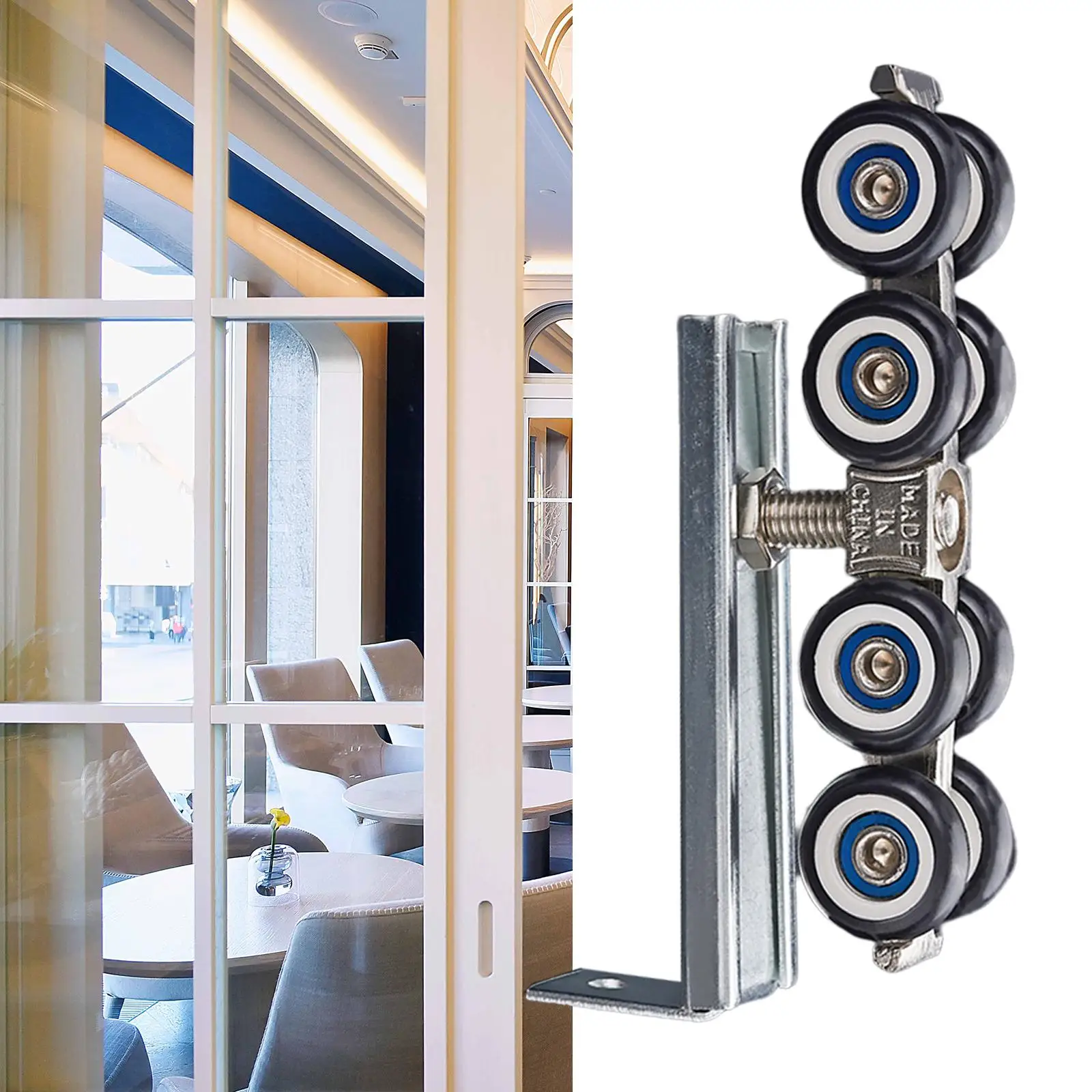 Premium Sliding Door Rollers with Smooth for Bathroom Barn Patio Door