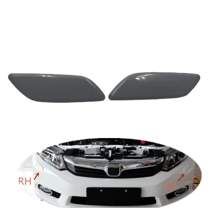 For Honda Civic 2012 2013 Front Bumper Headlight Washer Spray Nozzle Cover Headlamp Jet Cap