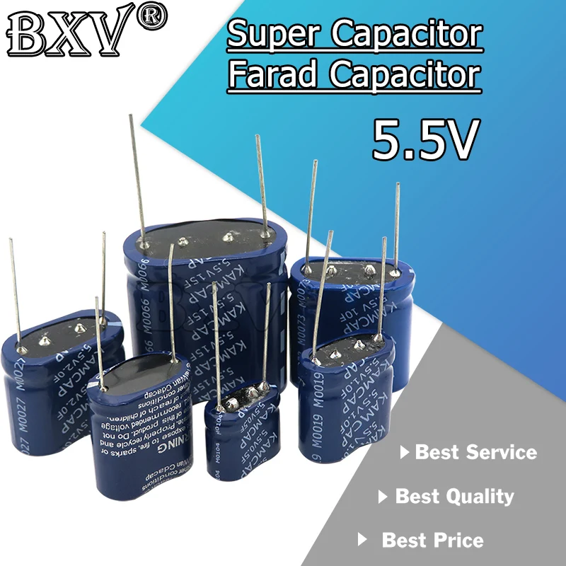 Super Capacitor Farad Capacitor Combination Type 5.5V 0.5F 1F 2F 3.5F 4F 5F 7.5F 10F 15F 1PCS