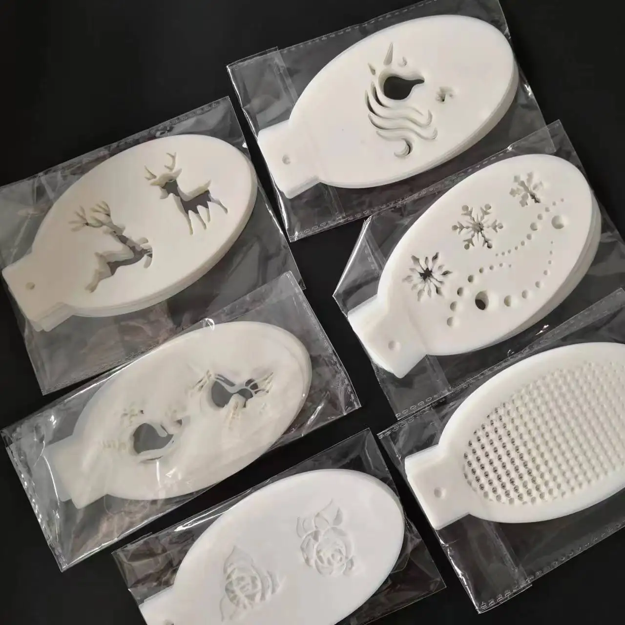 24PCS Stencils for Body Painting, Face Art DIY Makeup Stamp, Kids Use