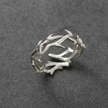 Classic Punk Split Rings Simple Adjustable Stainless Steel Rings for Women and Men Couple Jewelry Accessories 1