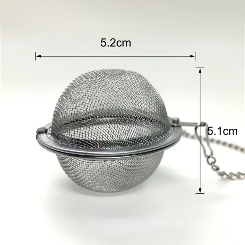 Oval Heart Sphere Shape Stainless Steel Mesh Ball Tea and Spice Infuser with Chain