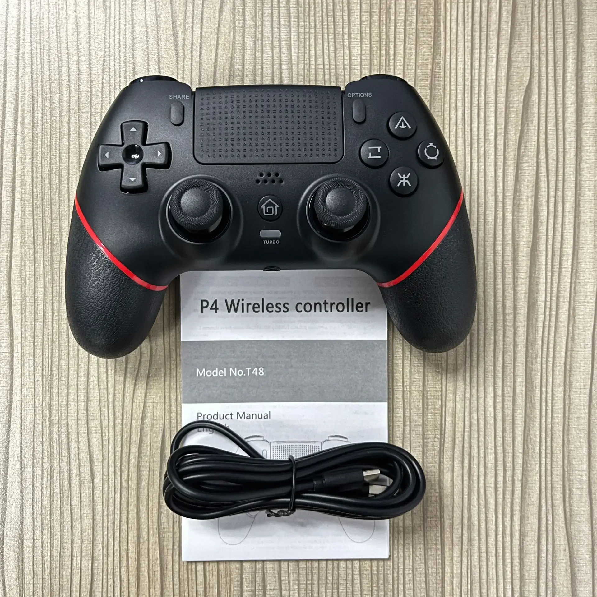 Gamepad Wireless Gaming Controller T48 Pro Elite Hall Trigger Joystick Mecha-Tactile Buttons For PS4/PS4 Pro/PS4 Slim/PC