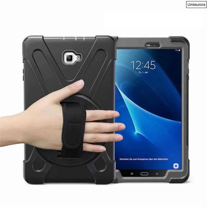 Armadura Heavy Duty para Samsung Galaxy Tab a6 101 Polegadas 2023 T580 Sm-t580 Sm-t585 s Caneta Sm-p580 Sm-p585 Stand Capa à Prova de Choque Case - Imagem 6