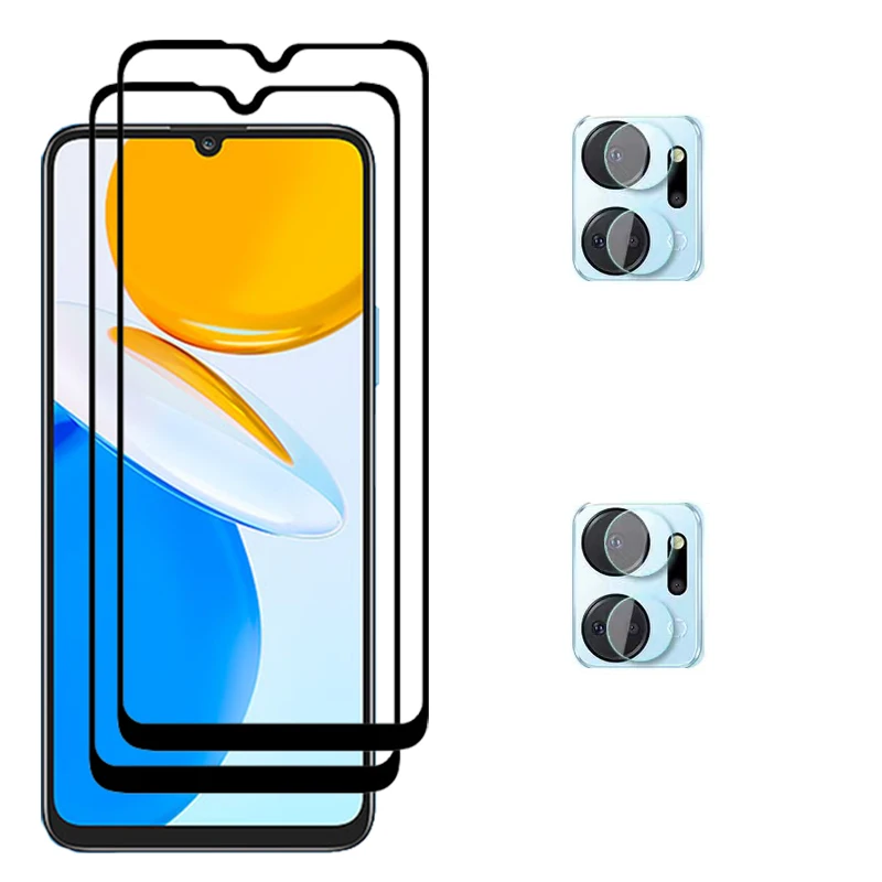 Premium Full Cover Tempered Glass Screen Protector with Camera Film