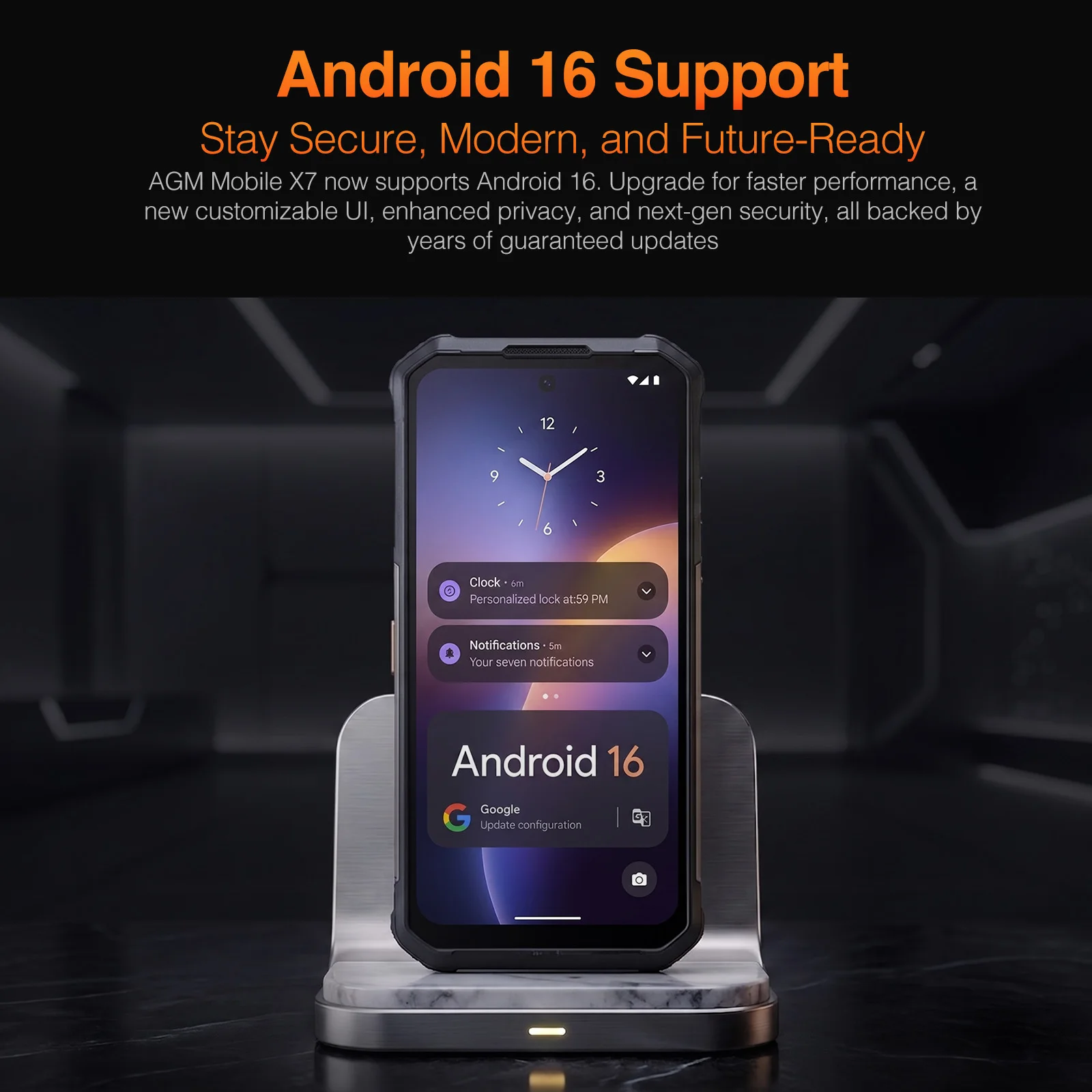 【NUEVO】Teléfono resistente AGM X7 PRO 6GB+256GB 10000mAh Android 16 6.72 3