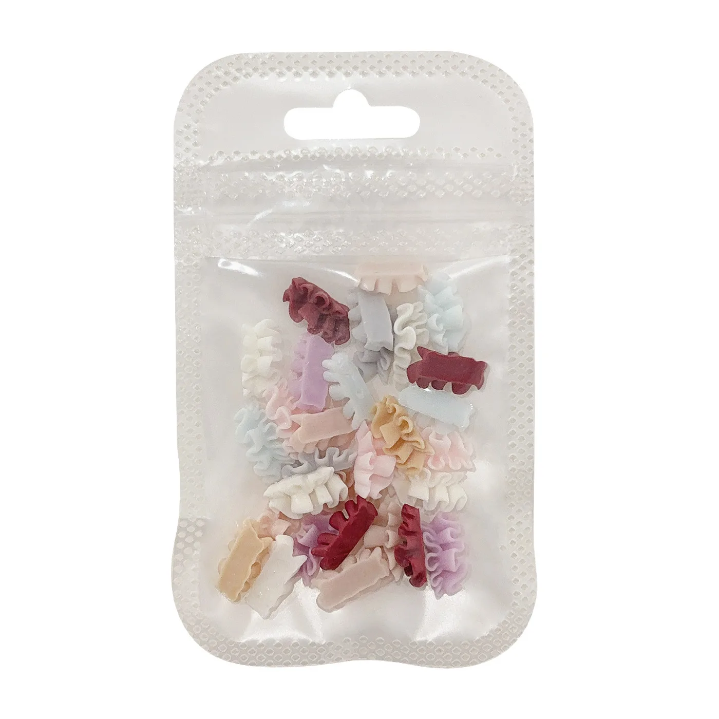 YYM 30PCS 봄 화려한 스커트 밑단 네일 아트 장식 3D 사랑스러운 레이스 스커트 네일 참 네일 쥬얼리 DIY 네일 작은 액세서리