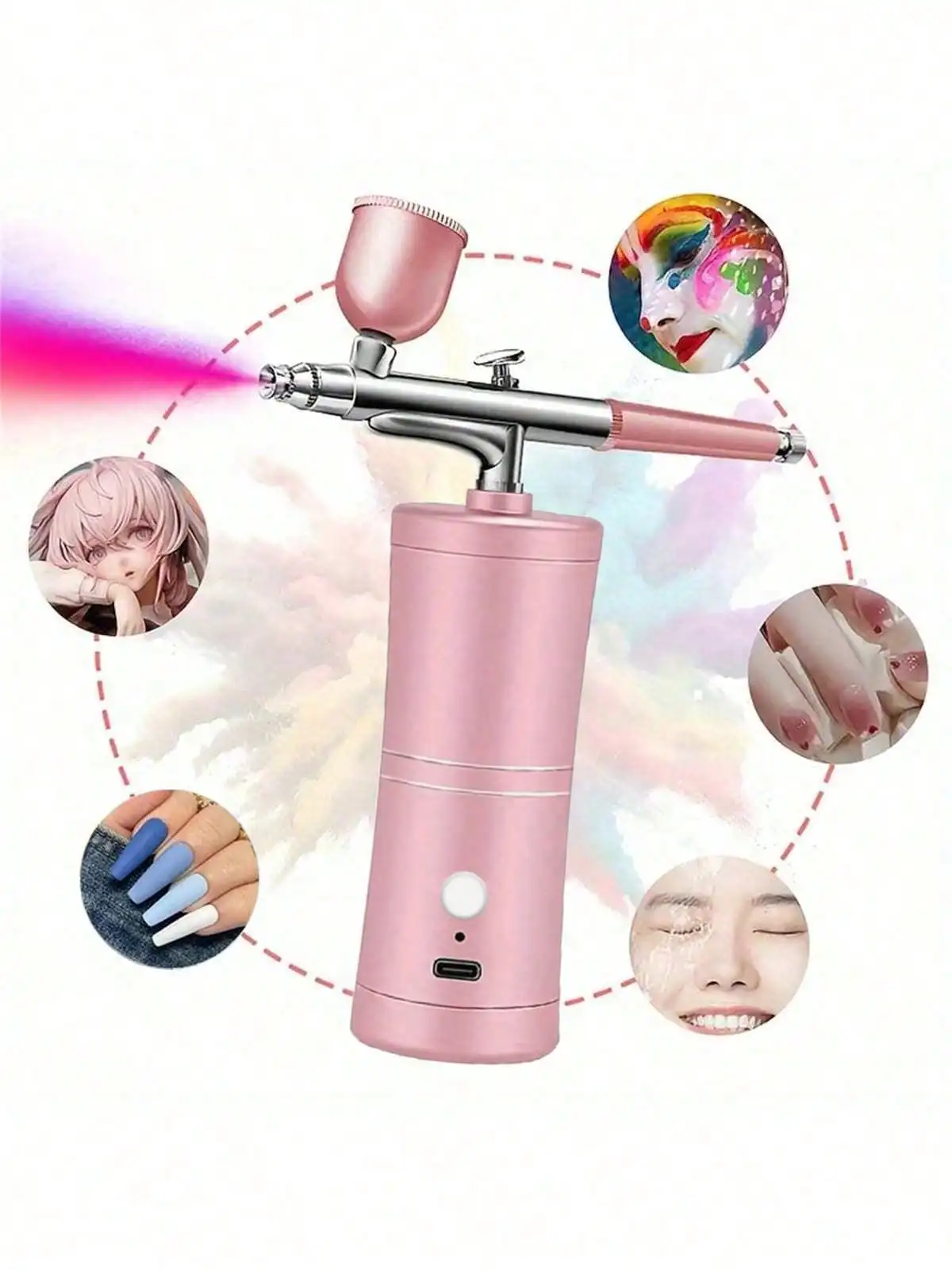 2026 휴대용 에어브러시 세트(컴프레셔 포함) - 핸드헬드, 전문가용 에어브러시 키트(컴프레셔 포함)