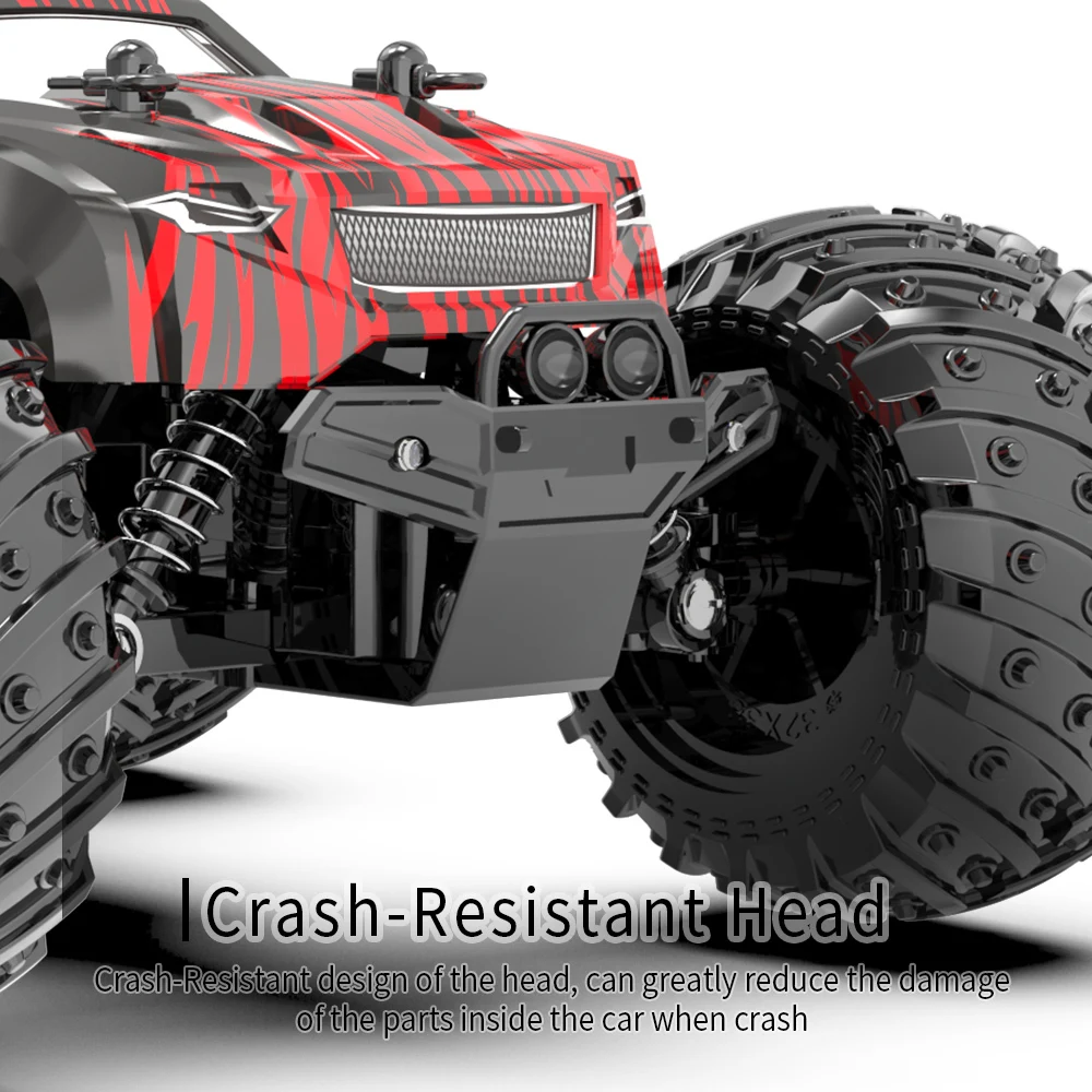JJRC Q105 1:18 High Speed Remote Control Car 2.4Ghz Double Motors Drive Climbing RC Off Road Drift Vehicle Cars LED Light Toy 4